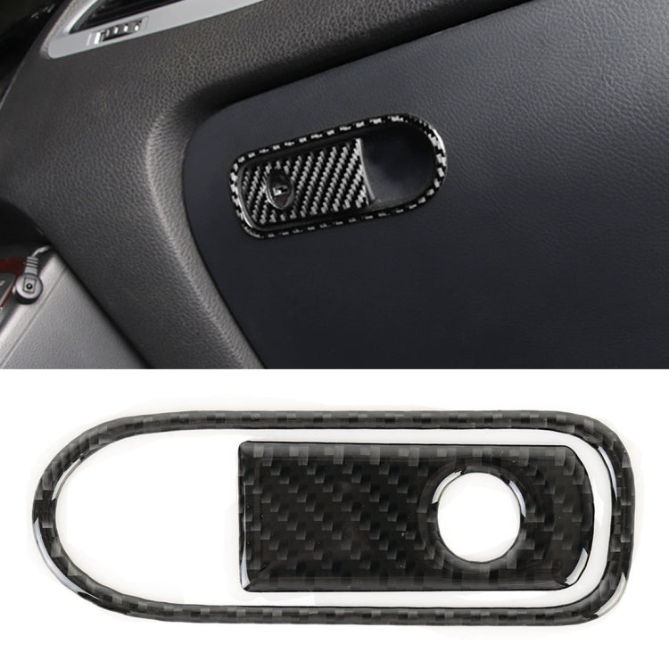 Car Carbon Fiber Front Passenger Seat Armrest Box Switch Decorative Sticker for Volkswagen Touareg 2011-2018 by buy2fix