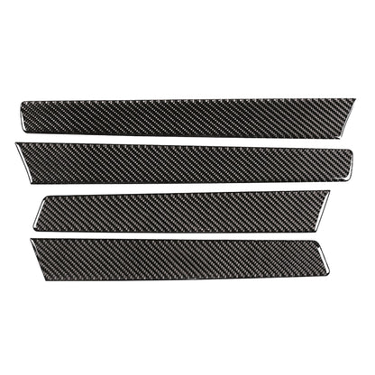 4 PCS Car Carbon Fiber Door Panel Decorative Sticker for Volkswagen Touareg 2011-2018 - Car Interior Mouldings by buy2fix | Online Shopping UK | buy2fix