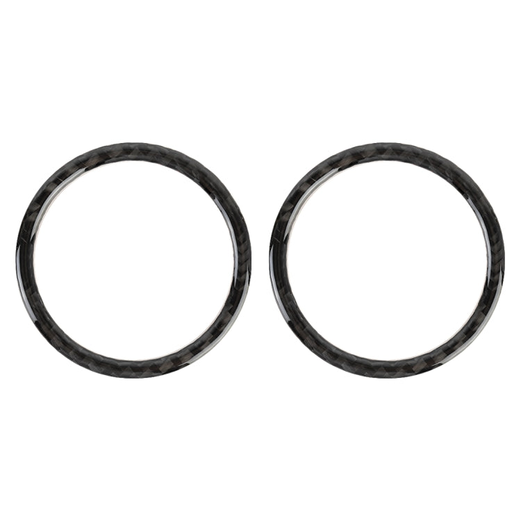 2 PCS Car Carbon Fiber Instrument Panel Air Outlet Decorative Sticker for Volkswagen Touareg 2011-2018 by buy2fix