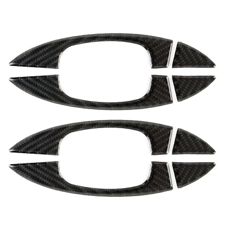 8 PCS Car Carbon Fiber Door Inner and Outer Handle Panel Decorative Sticker for Volkswagen Touareg 2011-2018 by buy2fix