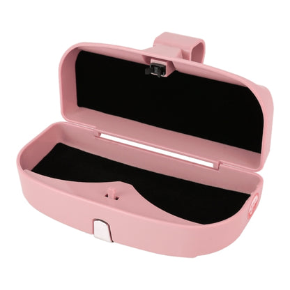 Car Multi-functional Glasses Case Sunglasses Box with Card Slot, Flat Style (Pink) by buy2fix