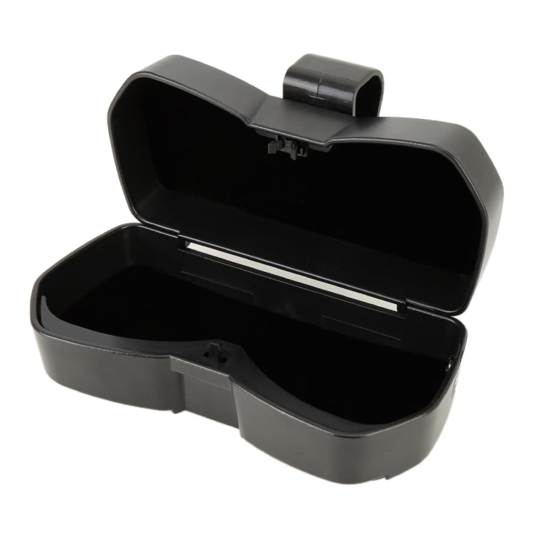 Car Multi-functional Glasses Case Sunglasses Storage Holder with Card Slot, Diamond Style (Black) by buy2fix