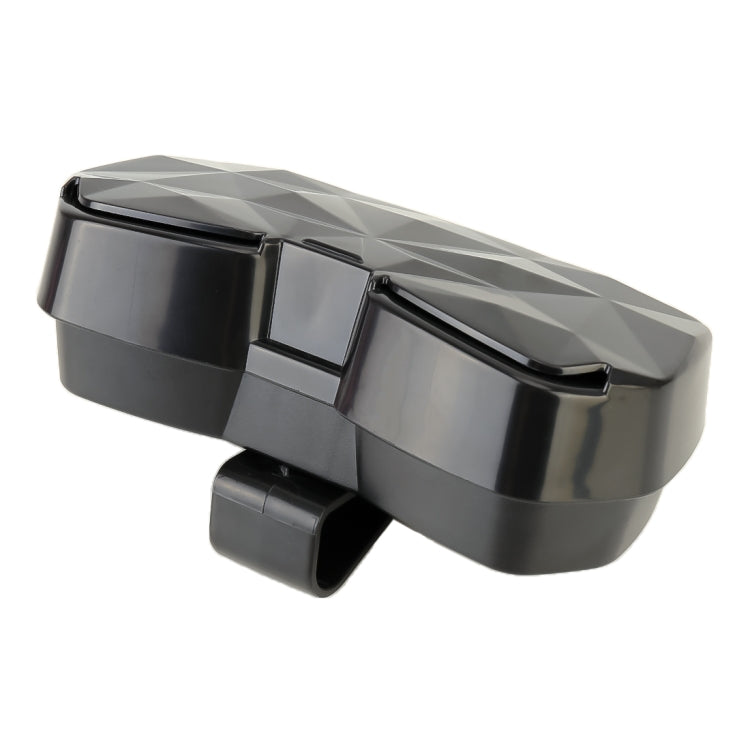 Car Multi-functional Glasses Case Sunglasses Storage Holder with Card Slot, Diamond Style (Black) by buy2fix