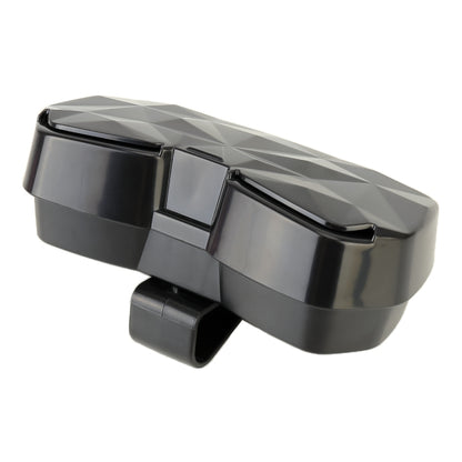 Car Multi-functional Glasses Case Sunglasses Storage Holder with Card Slot, Diamond Style (Black) by buy2fix