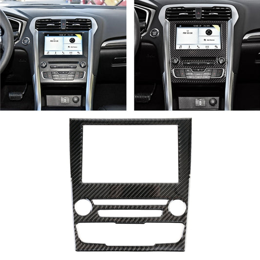 Car Carbon Fiber Central Control Panel Decorative Sticker for Ford New Mondeo 2013-2019 by buy2fix