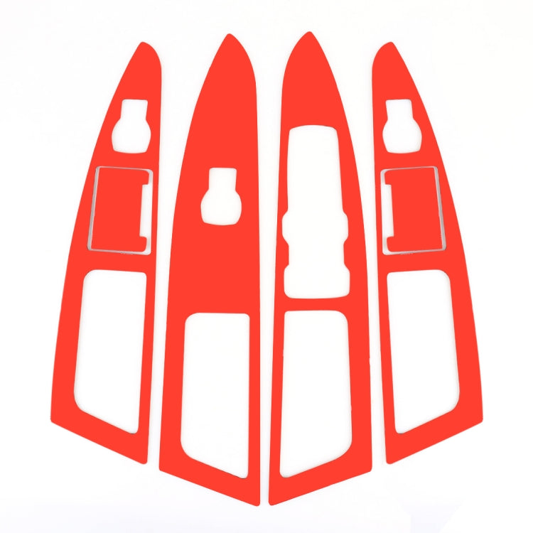 6 PCS Car Carbon Fiber Window Lift Panel ecorative Sticker for Ford New Mondeo 2013-2019 by buy2fix