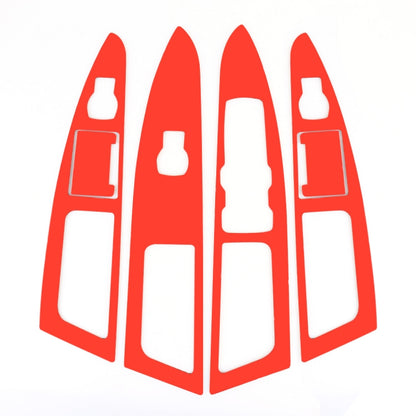 6 PCS Car Carbon Fiber Window Lift Panel ecorative Sticker for Ford New Mondeo 2013-2019 by buy2fix