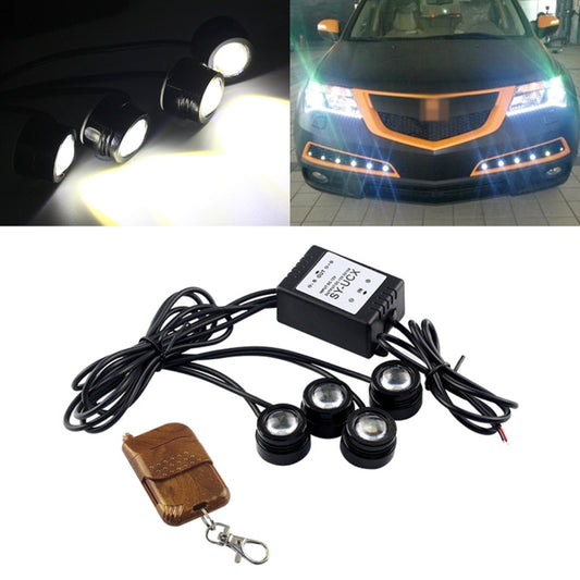4x1.5W Car LED Reversing Light with Wireless Remote Control - Brake Lights by buy2fix | Online Shopping UK | buy2fix