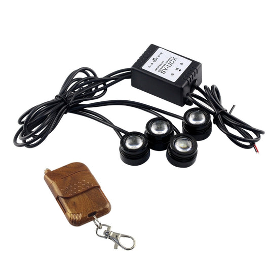 4x1.5W Car LED Reversing Light with Wireless Remote Control - Brake Lights by buy2fix | Online Shopping UK | buy2fix