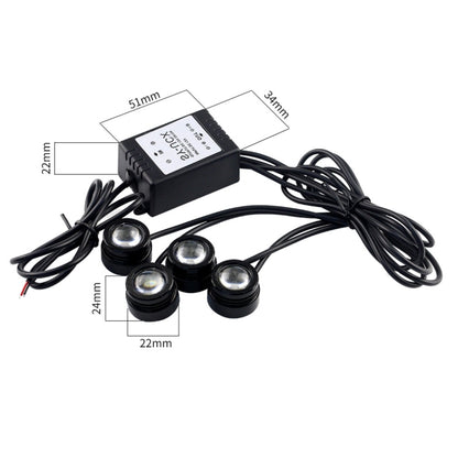 4x1.5W Car LED Reversing Light with Wireless Remote Control - Brake Lights by buy2fix | Online Shopping UK | buy2fix