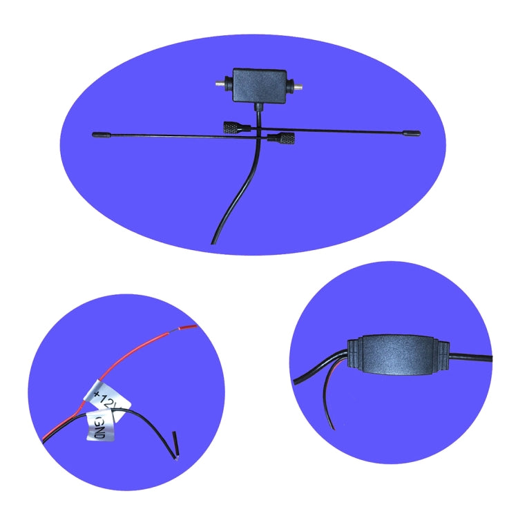 Car Invisible Patch Horn Lightning Protection TV Antenna by buy2fix