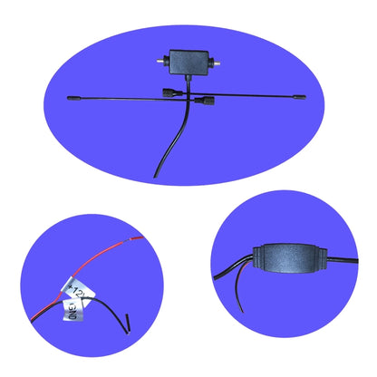 Car Invisible Patch Horn Lightning Protection TV Antenna by buy2fix