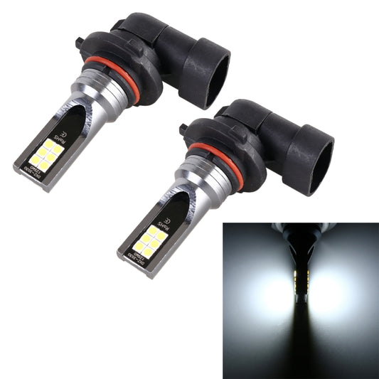 2 PCS 9005 DC12V-24V / 12W / 3000K / 800LM 12LEDs SMD-3030 Car LED Fog Light(White Light) - Fog / Driving Lights by buy2fix | Online Shopping UK | buy2fix