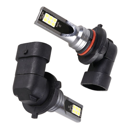 2 PCS 9005 DC12V-24V / 12W / 3000K / 800LM 12LEDs SMD-3030 Car LED Fog Light(White Light) - Fog / Driving Lights by buy2fix | Online Shopping UK | buy2fix