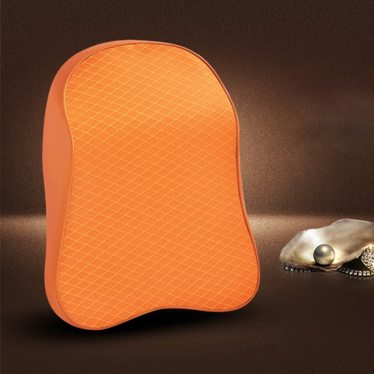 Four Seasons Breathable Memory Foam Car Neck Pillow Polyester Headrest (Yellow) by buy2fix