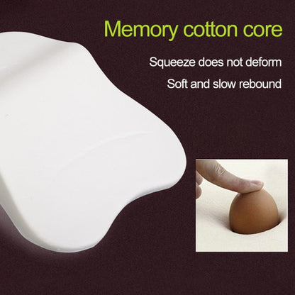 Four Seasons Breathable Memory Foam Car Lumbar Pillow Polyester Pillow (Coffee) by buy2fix