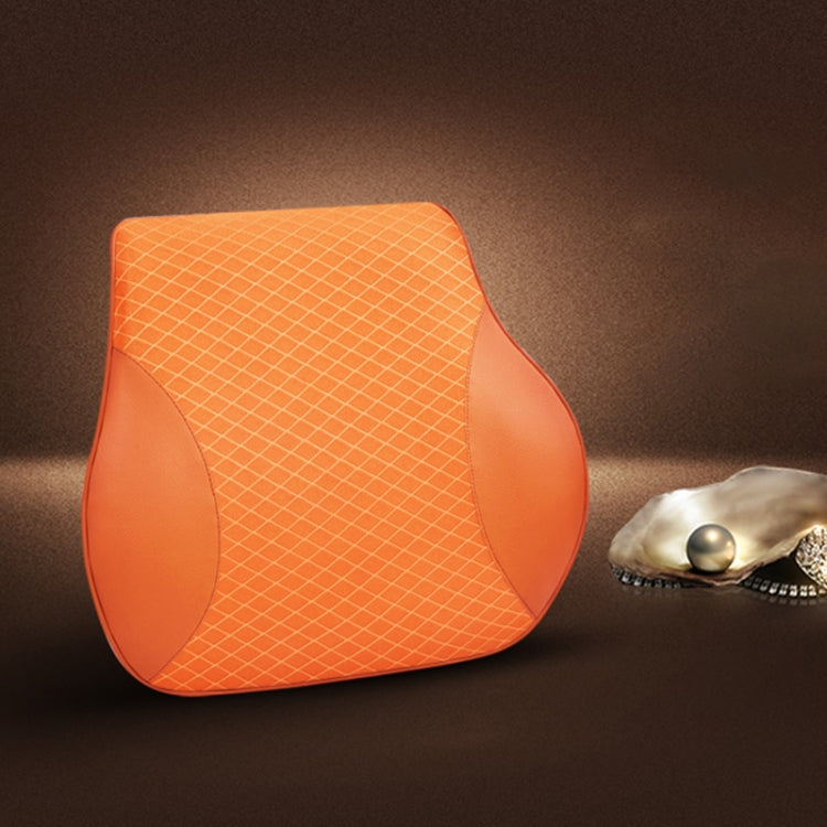 Four Seasons Breathable Memory Foam Car Lumbar Pillow Polyester Pillow (Yellow) by buy2fix