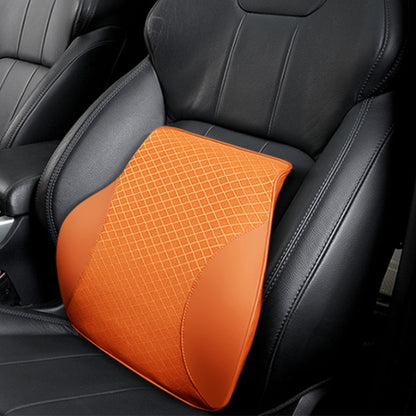 Four Seasons Breathable Memory Foam Car Lumbar Pillow Polyester Pillow (Yellow) by buy2fix