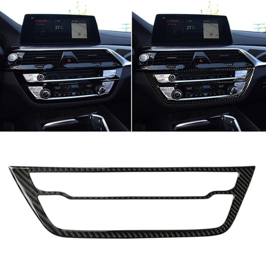 Car Carbon Fiber CD Panel Decorative Sticker for BMW 5 Series G38 528Li / 530Li / 540Li 2018 by buy2fix
