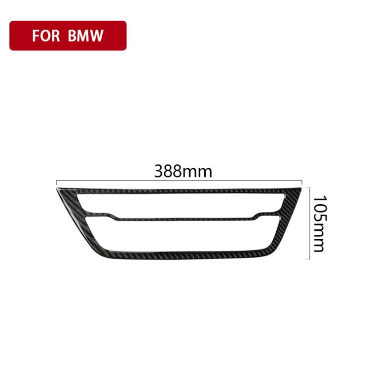 Car Carbon Fiber CD Panel Decorative Sticker for BMW 5 Series G38 528Li / 530Li / 540Li 2018 by buy2fix