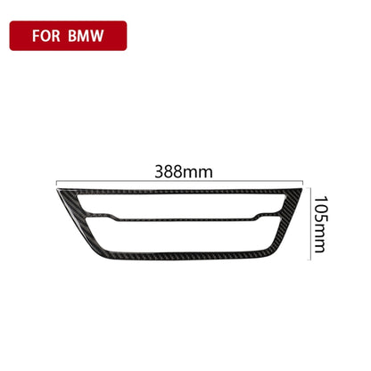 Car Carbon Fiber CD Panel Decorative Sticker for BMW 5 Series G38 528Li / 530Li / 540Li 2018 by buy2fix