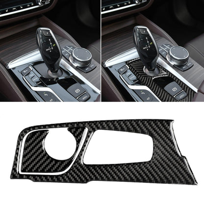 2 in 1 Car Carbon Fiber Gear Position Panel Decorative Sticker for BMW 5 Series G38 528Li / 530Li / 540Li 2018, Left Drive by buy2fix