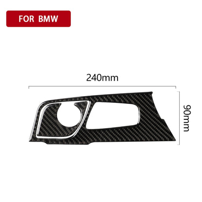 2 in 1 Car Carbon Fiber Gear Position Panel Decorative Sticker for BMW 5 Series G38 528Li / 530Li / 540Li 2018, Left Drive by buy2fix