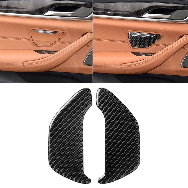 2 PCS Car Carbon Fiber Ashtray Panel Decorative Sticker for BMW 5 Series G38 528Li / 530Li / 540Li 2018 by buy2fix