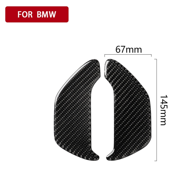 2 PCS Car Carbon Fiber Ashtray Panel Decorative Sticker for BMW 5 Series G38 528Li / 530Li / 540Li 2018 by buy2fix