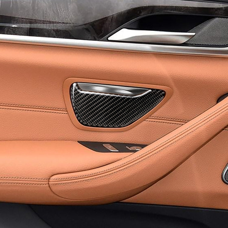 2 PCS Car Carbon Fiber Ashtray Panel Decorative Sticker for BMW 5 Series G38 528Li / 530Li / 540Li 2018 by buy2fix