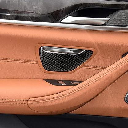 2 PCS Car Carbon Fiber Ashtray Panel Decorative Sticker for BMW 5 Series G38 528Li / 530Li / 540Li 2018 by buy2fix