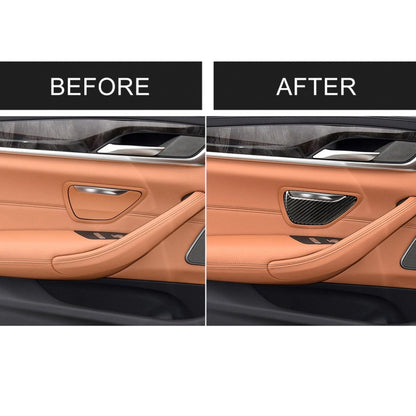 2 PCS Car Carbon Fiber Ashtray Panel Decorative Sticker for BMW 5 Series G38 528Li / 530Li / 540Li 2018 by buy2fix