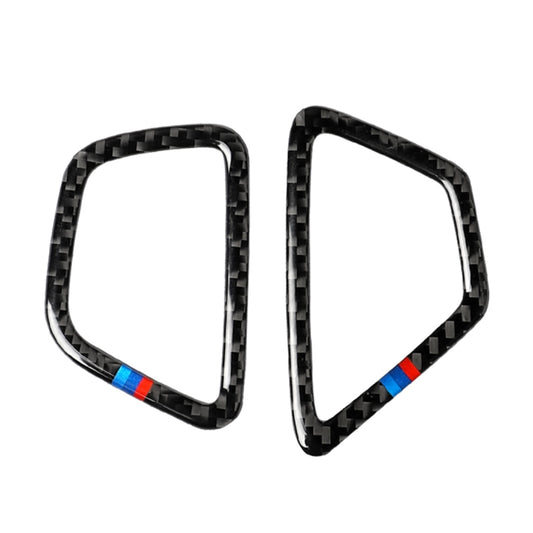 Car Tricolor Carbon Fiber Instrument Air Vent Frame Decorative Sticker for BMW 5 Series G38 528Li / 530Li / 540Li 2018, Left Drive by buy2fix