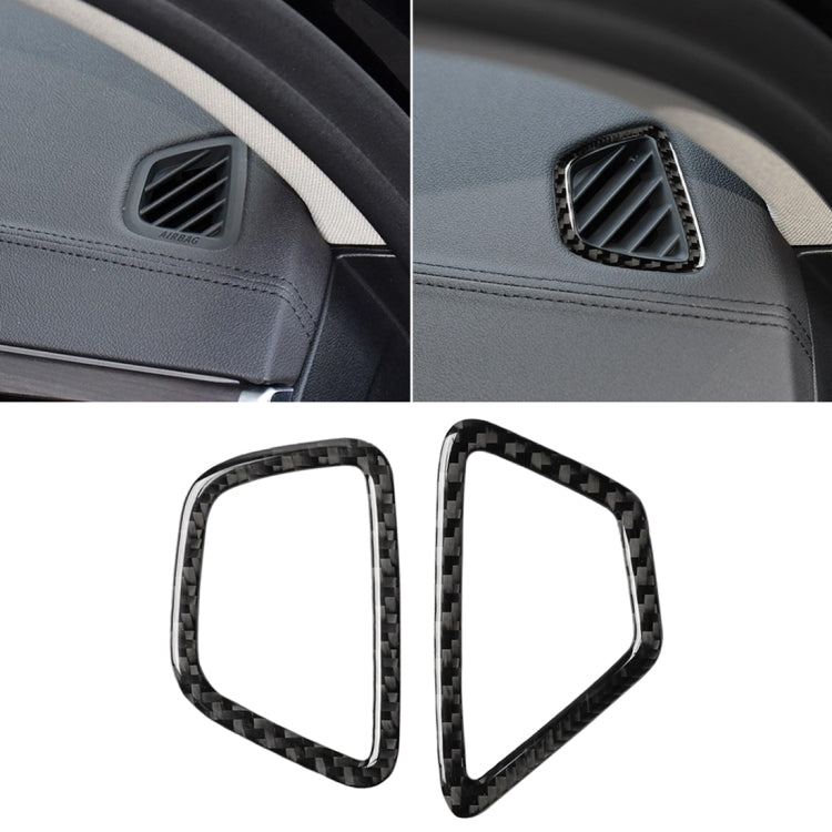 Car Carbon Fiber Instrument Air Vent Frame Decorative Sticker for BMW 5 Series G38 528Li / 530Li / 540Li 2018, Left Drive by buy2fix