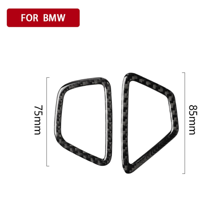 Car Carbon Fiber Instrument Air Vent Frame Decorative Sticker for BMW 5 Series G38 528Li / 530Li / 540Li 2018, Left Drive by buy2fix