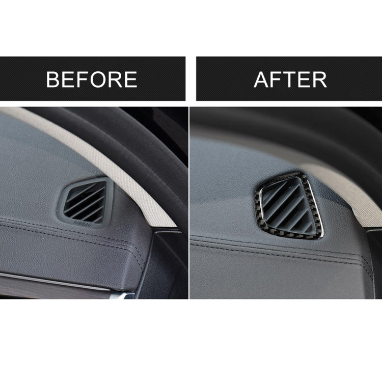 Car Carbon Fiber Instrument Air Vent Frame Decorative Sticker for BMW 5 Series G38 528Li / 530Li / 540Li 2018, Left Drive by buy2fix