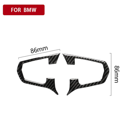 Car Carbon Fiber Steering Wheel Button Configuration A Decorative Sticker for BMW 5 Series G30/G38 X3 G01/G08 by buy2fix