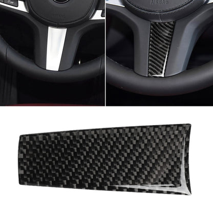 Car Carbon Fiber Steering Wheel Decorative Sticker for BMW 5 Series G30/G38 X3 G01/G08 by buy2fix