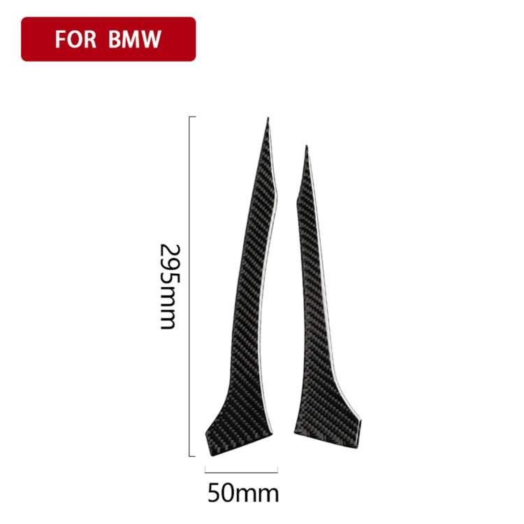 2 PCS Car Carbon Fiber Rearview Mirror Bumper Strip Decorative Sticker for BMW G30 (2018-2019) / G11 (2016-2019), Right Drive without Lens by buy2fix