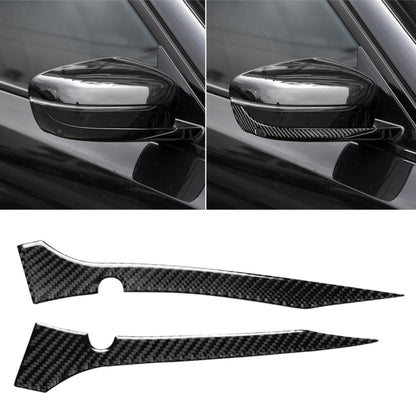 2 PCS Car Carbon Fiber Rearview Mirror Bumper Strip Decorative Sticker for BMW G30 (2018-2019) / G11 (2016-2019), Right Drive with Camera by buy2fix