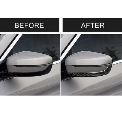 2 PCS Car Carbon Fiber Rearview Mirror Bumper Strip Decorative Sticker for BMW G30 (2018-2019) / G11 (2016-2019), Left Drive without Lens by buy2fix