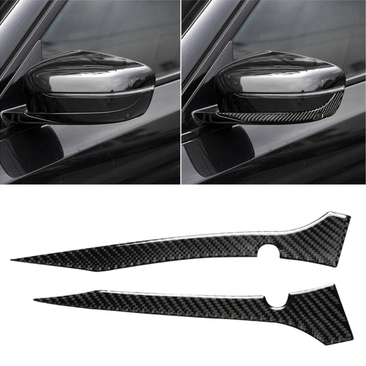 2 PCS Car Carbon Fiber Rearview Mirror Bumper Strip Decorative Sticker for BMW G30 (2018-2019) / G11 (2016-2019), Left Drive with Camera by buy2fix