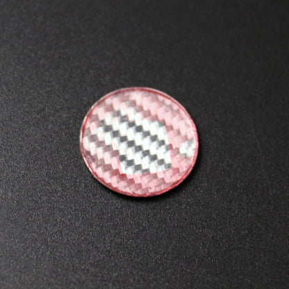 Car Engine Start Key Push Button Cover Trim Carbon Fiber Sticker Decoration for BMW F / G Chassis (Red) by buy2fix