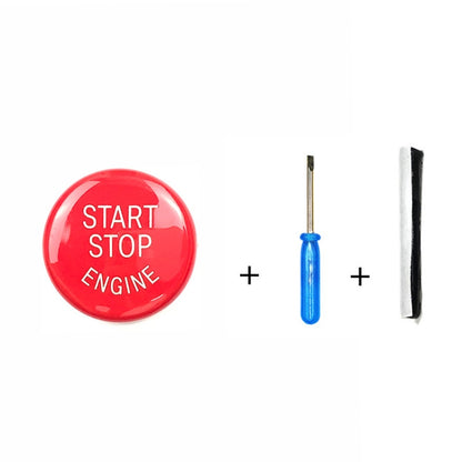 Car Engine Start Key Push Button Cover for BMW E90 Chassis (Red) - Decoration Rings by buy2fix | Online Shopping UK | buy2fix