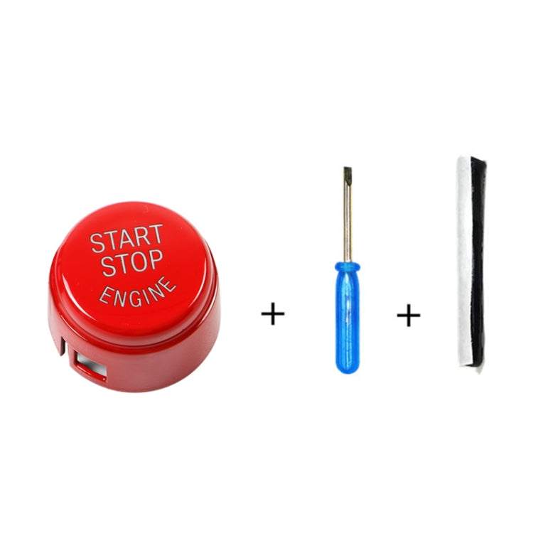 Car Engine Start Key Push Button Cover for BMW G / F Chassis, without Start and Stop (Red) by buy2fix
