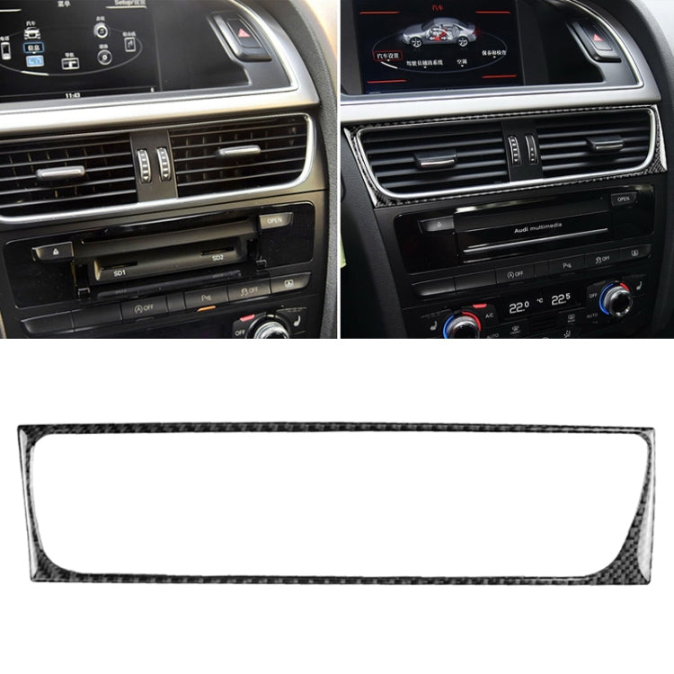 Car Carbon Fiber Air Conditioning Air Outlet Frame Decorative Sticker for Audi A4 B8 2009-2016 / A5 2008-2017 / Q5 2009-2017&#8203;, Left Drive - Car Interior Mouldings by buy2fix | Online Shopping UK | buy2fix