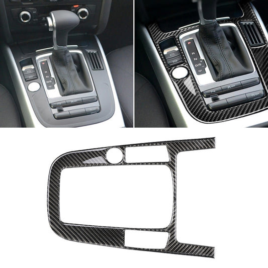Car Carbon Fiber Gear Position Panel Decorative Sticker for Audi 2010-2018 Q5 / 2009-2016 A4L / 2009-2016 A5, Left Drive by buy2fix