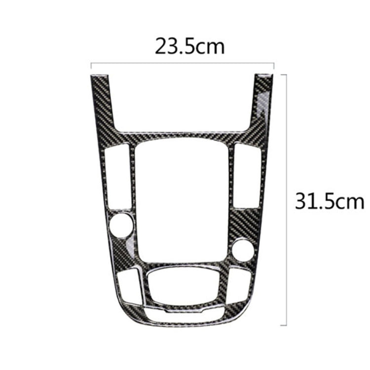 Car Carbon Fiber Gear Position Panel Decorative Sticker for Audi 2010-2018 Q5 / 2009-2016 A4L / 2009-2016 A5, Left Drive by buy2fix