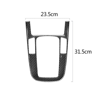 Car Carbon Fiber Gear Position Panel Decorative Sticker for Audi 2010-2018 Q5 / 2009-2016 A4L / 2009-2016 A5 by buy2fix