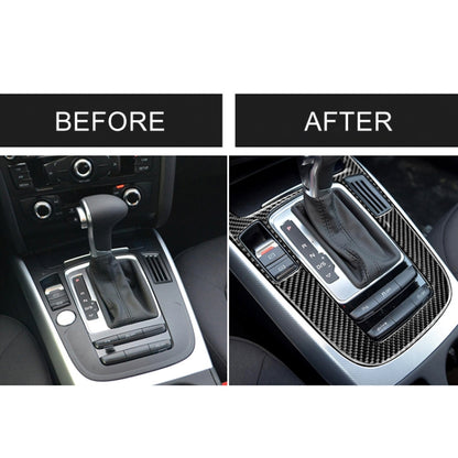 Car Carbon Fiber Gear Position Panel Decorative Sticker for Audi 2010-2018 Q5 / 2009-2016 A4L / 2009-2016 A5 by buy2fix